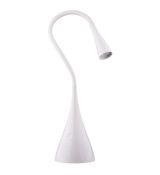 LED stolná lampa DEL-1211B biela