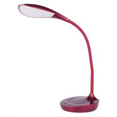 LED stolná lampa s USB DEL-1321 červená