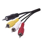 Kábel JACK 3.5ST4POL->3RCA1.5M