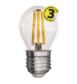 LED žiarovka Filament Mini Globe 4W E27 teplá biela