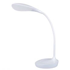 LED stolná lampa s USB DEL-1321 biela