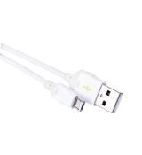 USB kábel 2.0 A/M - micro B/M 1m biely, Quick Charge