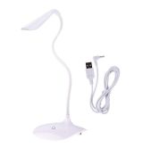 LED stolná lampa D08 s USB, biela