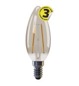 LED žiarovka Vintage Candle 2W E14 teplá biela+