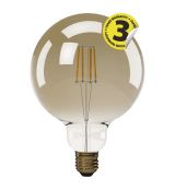 LED žiarovka Vintage G125 4W E27 teplá biela+