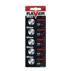 Lítiová gombíková batéria RAVER CR2025