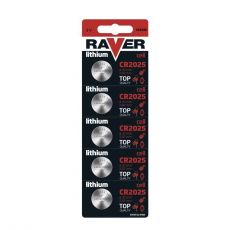 Lítiová gombíková batéria RAVER CR2025