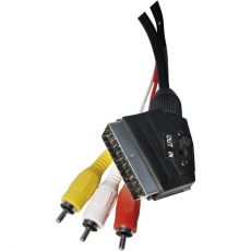 Kábel SCART/M - 3RCA/M 1,5m