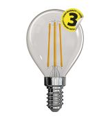 LED žiarovka Filament Mini Globe 4W E14 teplá biela