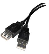 USB kábel 2.0 A/M - A/F 2 m