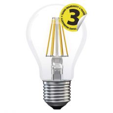 LED žiarovka filament A60 6W E27 teplá biela