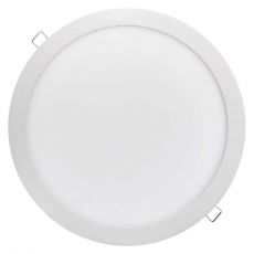 LED panel 297mm, kruhový vstavaný biely, 24W teplá biela