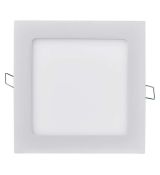 LED panel 170×170, štvorcový vstavaný biely,12W teplá biela