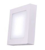 LED panel 120×120, štvorcový prisadený biely, 6W teplá biela