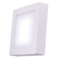 LED panel 120×120, štvorcový prisadený biely, 6W teplá biela