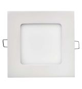 LED panel 120×120, štvorcový vstavaný biely, 6W teplá biela