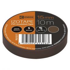 Izolačná páska PVC 15mm / 10m hnědá