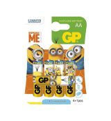 Batéria GP alkalická MINIONS AA, 4+1 ks/blister
