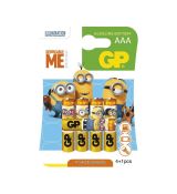 Batéria GP alkalická MINIONS AAA 4+1 ks/blister