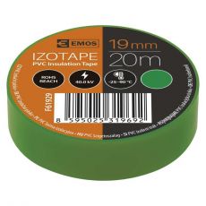 Izolačná páska PVC 19mm / 20m zelená