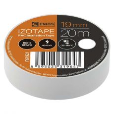 Izolačná páska PVC 19mm / 20m biela