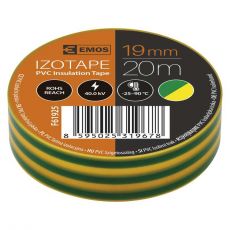 Izolačná páska PVC 19mm / 20m zelenožltá