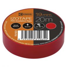 Izolačná páska PVC 19mm / 20m červená