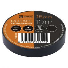 Izolačná páska PVC 15mm / 10m čierna