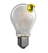 LED žiarovka Filament A60 matná A++ 6,5W E27 teplá biela