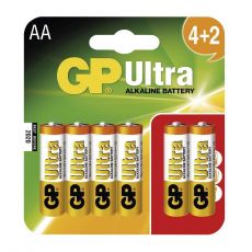 Batéria GP Ultra alkalická AA, balenie 4+2