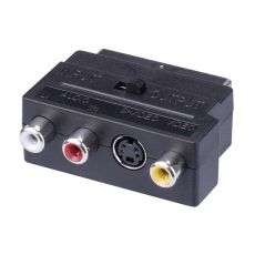 Redukcia SCART na 3x CINCH + SVHS adaptér